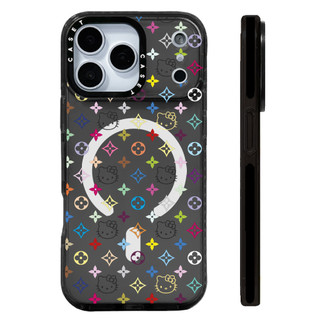 Ốp lưng hình Hello Kitty Color Lines Vỏ sạc từ tính không dây Tương thích cho IPhone 12 13 14 15 16 17 Pro Max Cover 17 AIR Silicone mềm trong suốt Vỏ chống sốc