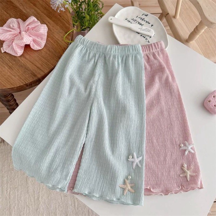 Quần Chín Điểm Cho Bé Gái Quần Thường Ngày Mỏng Mùa Hè Cho Bé Gái Và Quần Chống Muỗi Lỏng Lẻo Ch