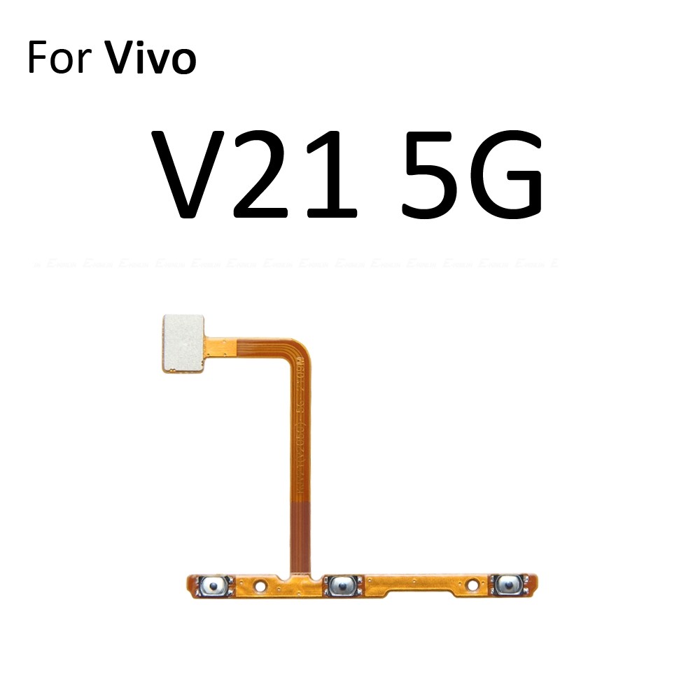 Tắt Tiếng Công Tắc Chìa Khóa Nguồn Ruy Băng Cho Vivo V21 V21e SE V23 V25 V25e V27 V27e V29 V29e Pro Lite Điều Khiển Nút Âm Lượng Cáp Mềm Thay Thế Các Bộ Phận