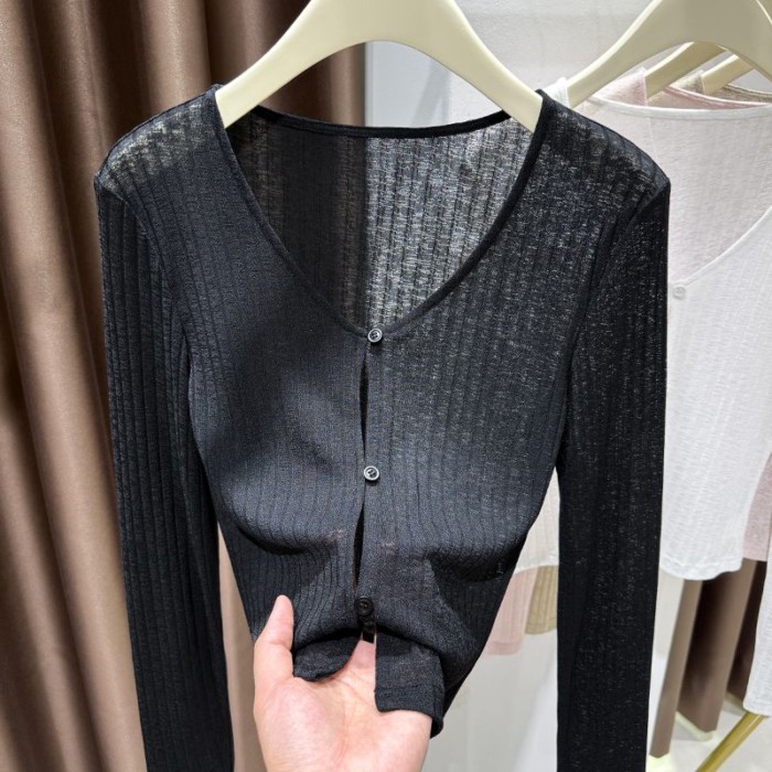 băng lụa hoa sợi dệt kim áo cardigan mùa hè của phụ nữ váy treo kèm khăn choàng vải tuyn rỗng áo