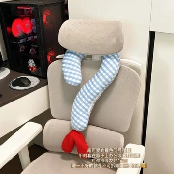 Gối cổ dấu chấm hỏi lớn gối ngủ trưa dài phong cách ins cao cấp gối hình chữ U gối kê cổ văn phòng