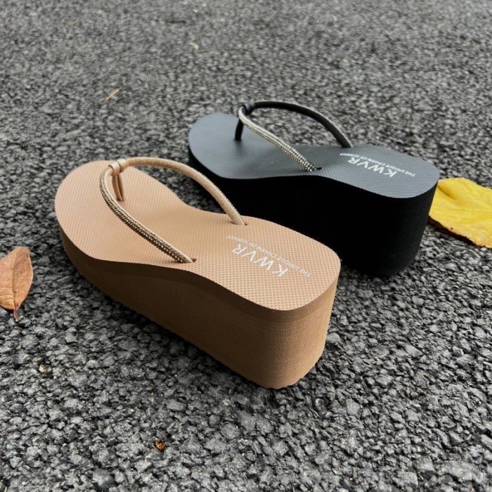 Giày Nữ Giày Cao Gót Kim Cương Nóng Lạnh Dép Xỏ Ngón Mùa Hè Nữ Xốp Đế Dày Đính Hạt Cườm Giày Đi Biể