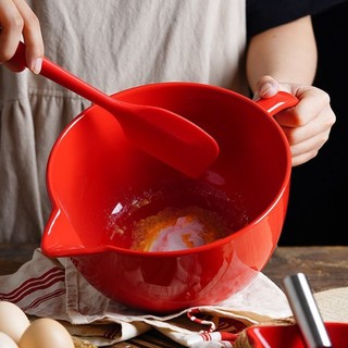 Bát gốm đánh trứng có tay cầm, nắp, miệng sắc, thoát nước, chịu nhiệt cao, dùng gia đình, trộn nướng
