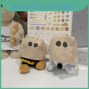Đồ chơi sang trọng Charlie Brown Snoopy có móc khóa nắp đầu