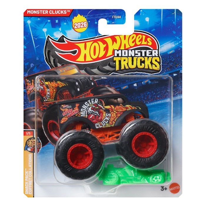 Mỹ Hot Wheels Hoang Dã Lớn Xe Đạp 26C Hợp Kim Quái Vật Hổ Cá Mập Bộ Xe Tải Trẻ Em Bé Trai Đồ Chơi FEJ44