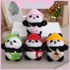 Playful Dễ Thương Sang Trọng Gấu Trúc Phụ Kiện Móc Khóa Thú Nhồi Bông Nhiều Màu Sắc Quyến Rũ