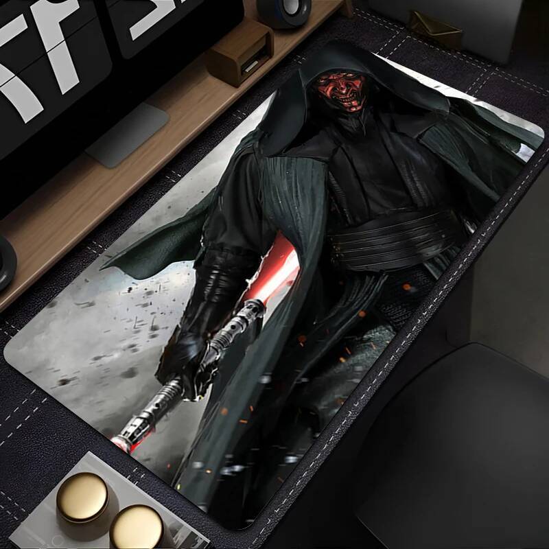 Miếng Lót Chuột Nhiều Kích Thước Game Thủ Bàn Phím Miếng Lót Chiến Tranh Giữa Các Vì Sao Darth Maul Để Bàn Thảm Mở Rộng Mausepad Văn Phòng PC Phụ Kiện Chơi Game Mousepad