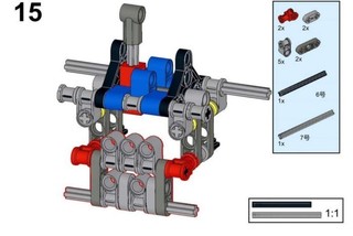 Công nghệ xây dựng trong nước 4 bánh V8 Động cơ cơ cơ Ổ đĩa Moc2 Moc2 Đồ chơi mô hình Thích hợp cho Lego