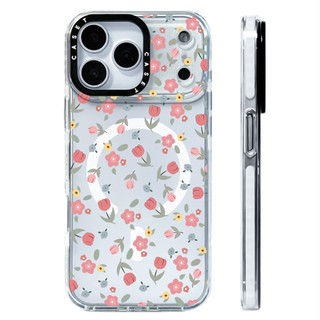 Ốp điện thoại màu nước hoa hồng lấp lánh Vỏ sạc từ tính không dây Tương thích cho IPhone 12 13 14 15 16 17 Pro Max Cover 17 AIR Silicone mềm trong suốt Vỏ chống sốc