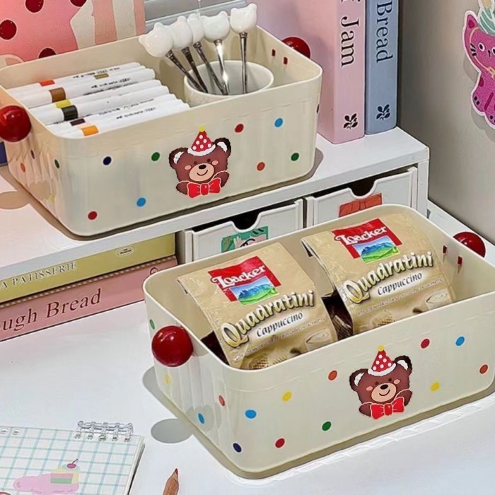 Hộp đựng máy tính để bàn Hộp đựng mỹ phẩm dung tích lớn Đồ lặt vặt Hộp văn phòng phẩm Snack Tid
