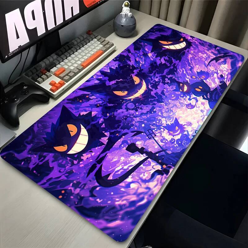 Miếng Lót Chuột P-pokine Máy Tính Laptop Bàn Thảm Anime Bàn Phím Chuột Thảm Lớn Mousepad Pc Phụ Kiện Gengar Game Thủ Miếng Lót Chuột