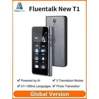 Timekettle Fluentalk NEW T1 Máy hỗ trợ 40 ngôn ngữ và dịch ảnh AI tức thì theo thời gian thực