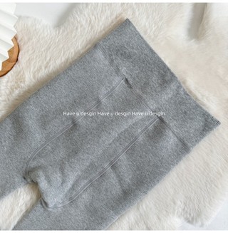 Tất Legging Nữ Thu Đông Với Lót Lông Cừu, Thiết Kế Phẳng