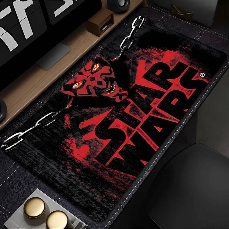 Miếng Lót Chuột Nhiều Kích Thước Game Thủ Bàn Phím Miếng Lót Chiến Tranh Giữa Các Vì Sao Darth Maul Để Bàn Thảm Mở Rộng Mausepad Văn Phòng PC Phụ Kiện Chơi Game Mousepad