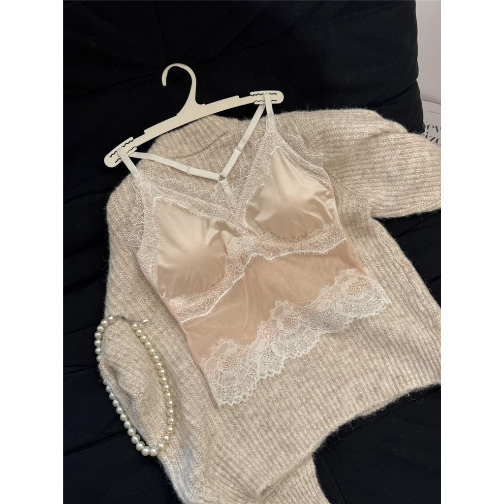Tube Top Ren Lông Mi Phong Cách 2025 với Miếng Lót Ngực, Thiết Kế Slim Fit, Dễ Thích Hợp Mặc Bên Trong và Bên Ngoài