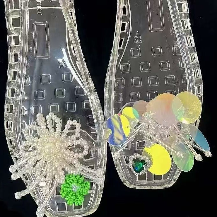 Bán Chạy Jelly Giày Phụ Kiện Hoa Lỗ Giày Pha Lê Trang Trí