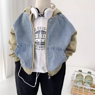 Áo jacket denim trẻ em Hàn Quốc thư giãn dễ phối