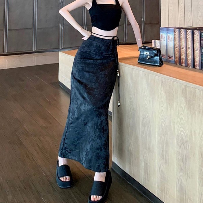 Váy Jacquard nữ phong cách Trung Hoa mùa hè, thiết kế cao cấp, dáng ôm, sang trọng