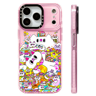 Ốp lưng hoạt hình dễ thương Cat Paradise Vỏ sạc từ tính không dây Tương thích cho IPhone 12 13 14 15 1617ProMax Cover 17 AIR Silicone mềm trong suốt Vỏ chống sốc
