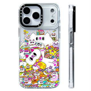 Ốp lưng hoạt hình dễ thương Cat Paradise Vỏ sạc từ tính không dây Tương thích cho IPhone 12 13 14 15 1617ProMax Cover 17 AIR Silicone mềm trong suốt Vỏ chống sốc