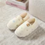 Dép đi trong nhà mùa đông bằng vải Cotton có đệm chân và thiết kế in hình gấu để sử dụng trong nhà