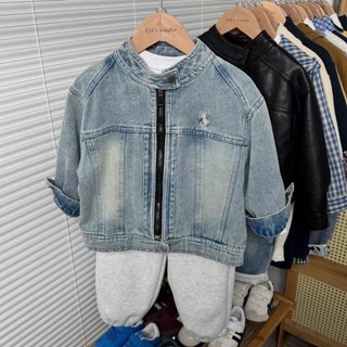 Áo khoác denim bé trai, áo khoác thời trang, giản dị cho trẻ trung và lớn, áo khoác đẹp