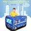 Nhà chơi vải xe kem màu xanh có bóng giác quan cho trẻ mẫu giáo