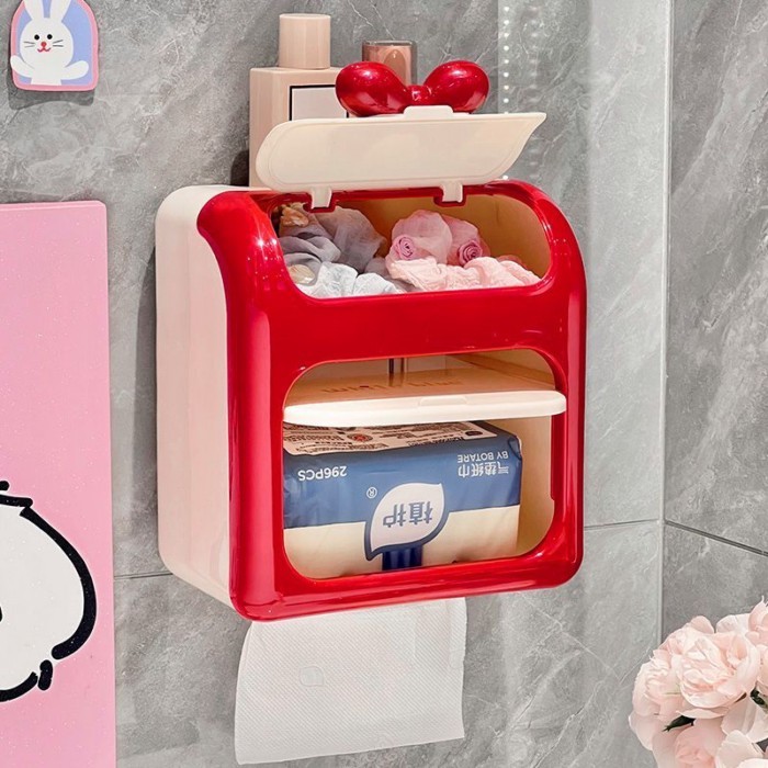 Hộp Giấy Vệ Sinh Đục Lỗ Vệ Sinh Khăn Giấy Chống Thấm Nước Hộp Giấy Phòng Tắm Giá Treo Tường
