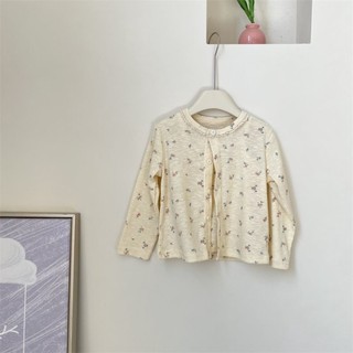 Bé Gái Hoa Cardigan Suspender Phù Hợp Với Thời Trang Mùa Xuân Quần Áo Mới Bé Gái Ngọt Ngào Áo Vest