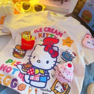 chiếc áo phông ngắn tay búp bê ba chiều dành cho trẻ em mùa hè mới rộng rãi Áo sơ mi nửa tay hoạ