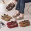 Giày Birkenstocks đế phẳng cho nữ, giày lười kiểu cổ điển, giày lười Mary Jane đế mềm, giày chống t