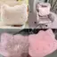 Gối sang trọng có lông cừu lông tơ để trang trí phòng chờ và quà tặng cho phụ nữ