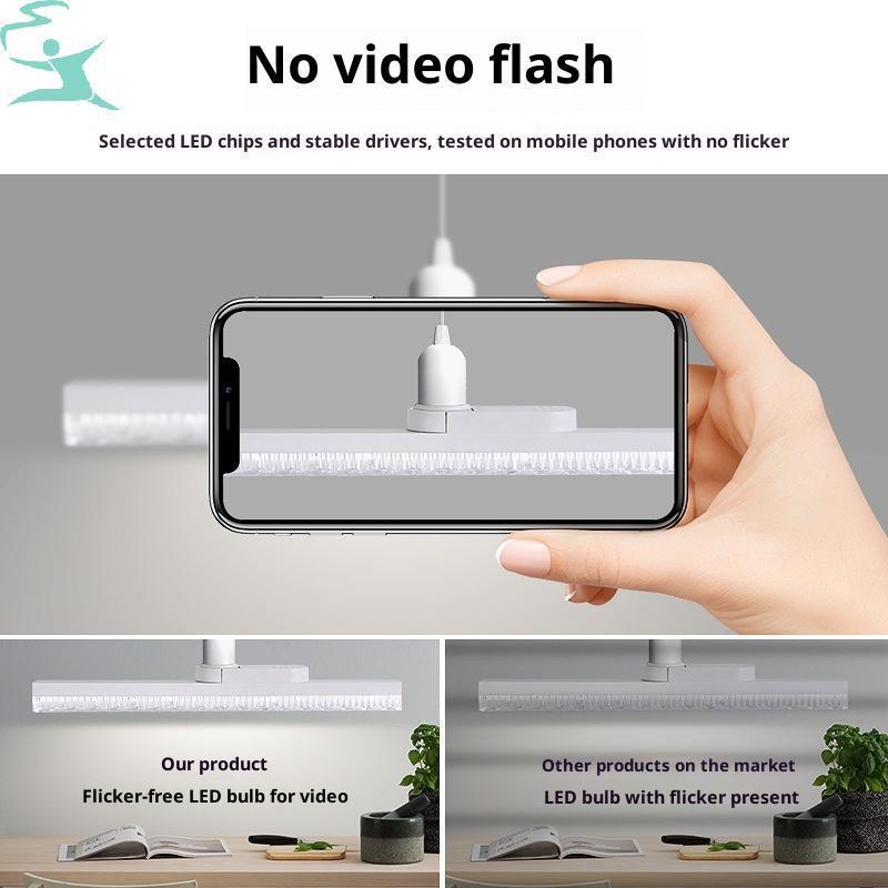 Bóng đèn LED dải pha lê 24W Bảo vệ mắt Đèn ba màu có thể điều chỉnh độ sáng AC 220V E27 Ổ cắm trong nhà Đèn tường hình chữ nhật pha lê Acrylic Chiếu sáng trang trí cho gia đình