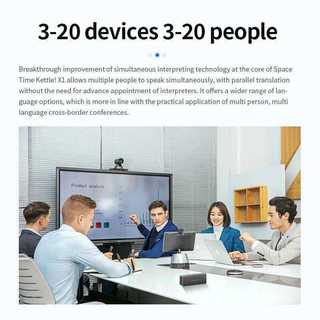 Thiết hai chiều đồng thời Timekettle X1 AI Interpreter Hub, tai nghe thiết bị phiên dịch ngôn ngữ