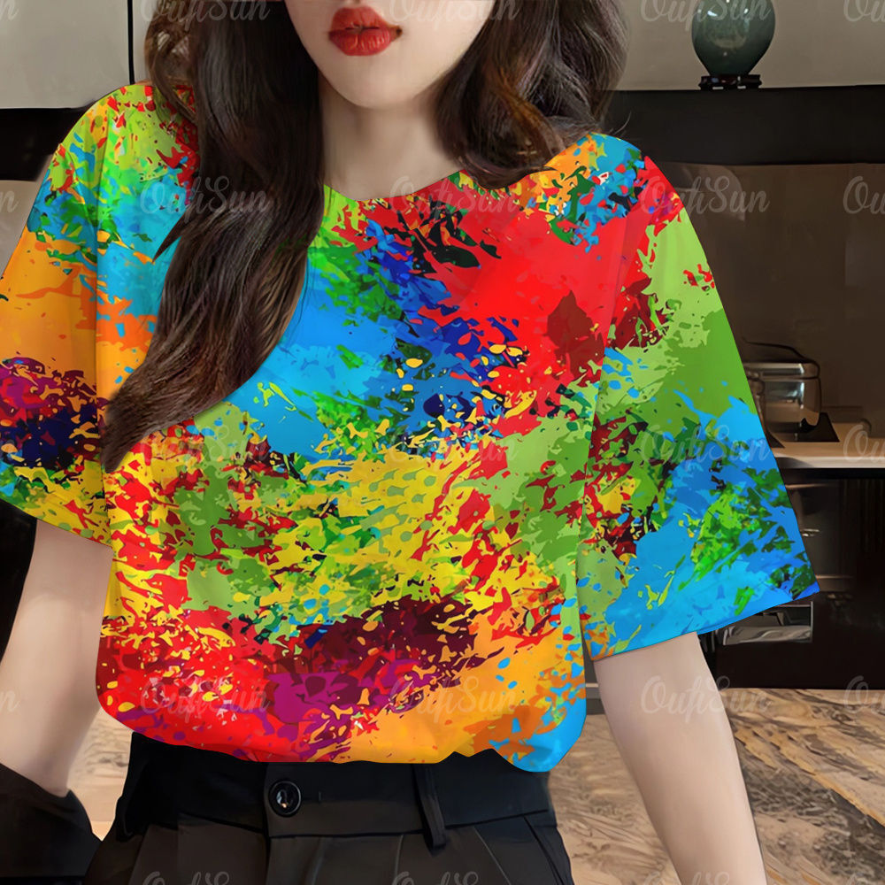 Áo thun in họa tiết dành cho ngày Songkran, thiết kế mới, thoải mái và thoáng khí.