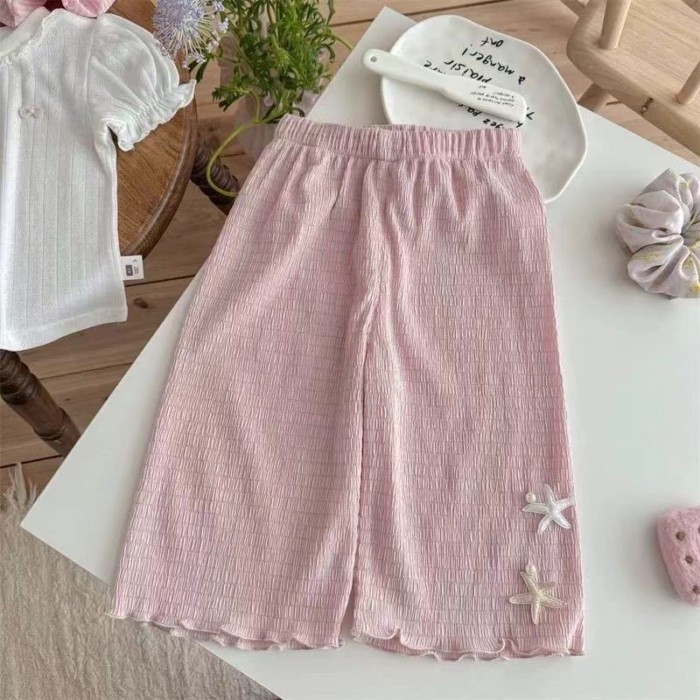 Quần Chín Điểm Cho Bé Gái Quần Thường Ngày Mỏng Mùa Hè Cho Bé Gái Và Quần Chống Muỗi Lỏng Lẻo Ch