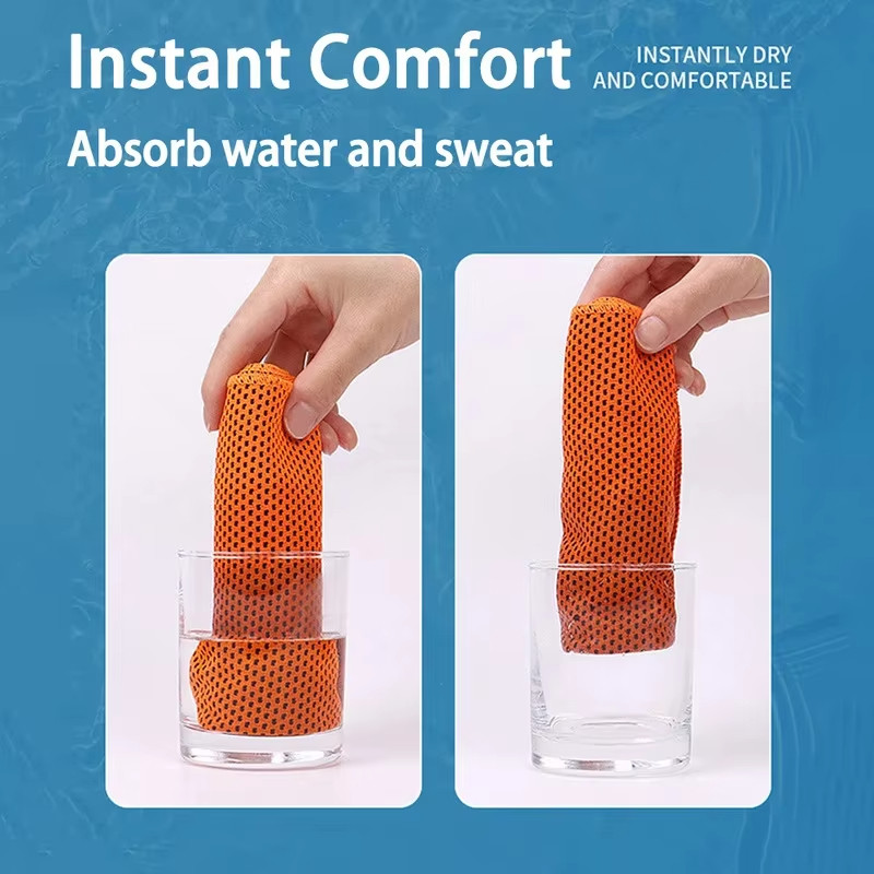 Khăn thể thao yoga microfiber silica gel nhanh khô, phù hợp cho hoạt động ngoài trời và tập luyện.