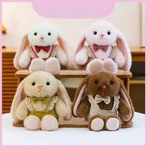 Đồ chơi nhồi bông thỏ dễ thương cho trẻ em có chất liệu cọc ngắn để thoải mái và sử dụng trong thời gian đi ngủ