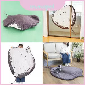 Gối đồ chơi mềm hình cá quỷ dễ thương có khăn choàng ấm cúng lý tưởng cho bé gái