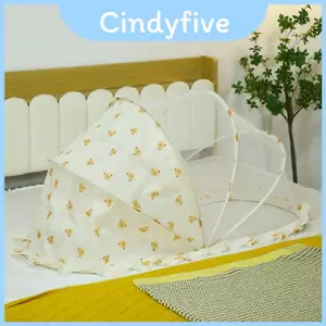 Vỏ chống muỗi cho bé có khung nhựa nhẹ để bảo vệ giường cho trẻ mới biết đi