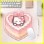 Miếng Lót Chuột Hình Đặc Biệt Hello Kitty Katie Bánh Hình Trái Tim Miếng Lót Chuột Nhỏ Hình Đặc Biệt Bé Gái Ký Túc Xá Văn Phòng Máy Tính Bảng Miếng Lót Chuột Không Dây