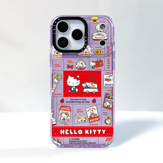 Phim Hoạt Hình Hello Kitty Miếng Dán Kỳ Nghỉ Ốp Lưng Tương Thích Cho IPhone 12 13 14 15 16 17ProMax 1213Mini CoverX XR XSMax Silicone Mềm Trong Suốt SE 2022 6 7 8 Plus 17 AIR Vỏ Chống Sốc
