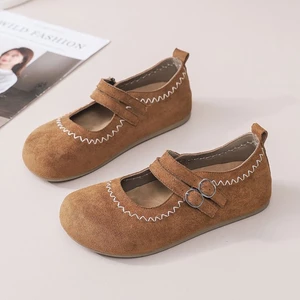 Giày Birkenstocks đế phẳng cho nữ, giày lười kiểu cổ điển, giày lười Mary Jane đế mềm, giày chống t