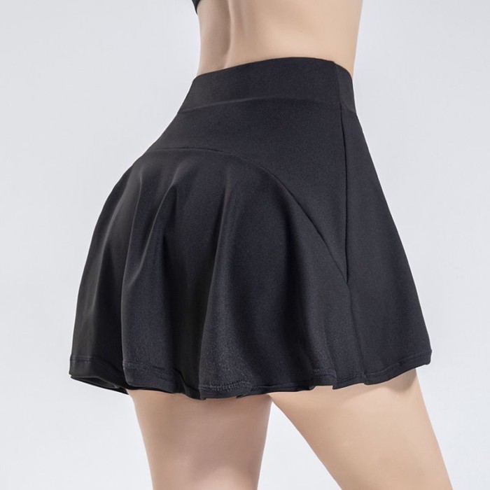 Quần Culottes Yoga Ngắn Cho Nữ Mùa Hè Chống Chói Nhanh Khô Thể Dục Chạy Bộ Thể Thao Váy Tennis Q