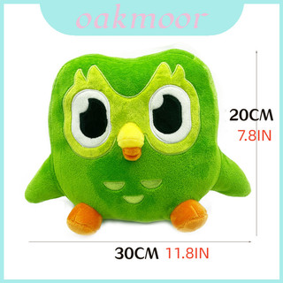 Duolingo nhiều nước láng giềng màu xanh lá cây cú mèo tím túm chị gái lông nhung búp bê ôm gối