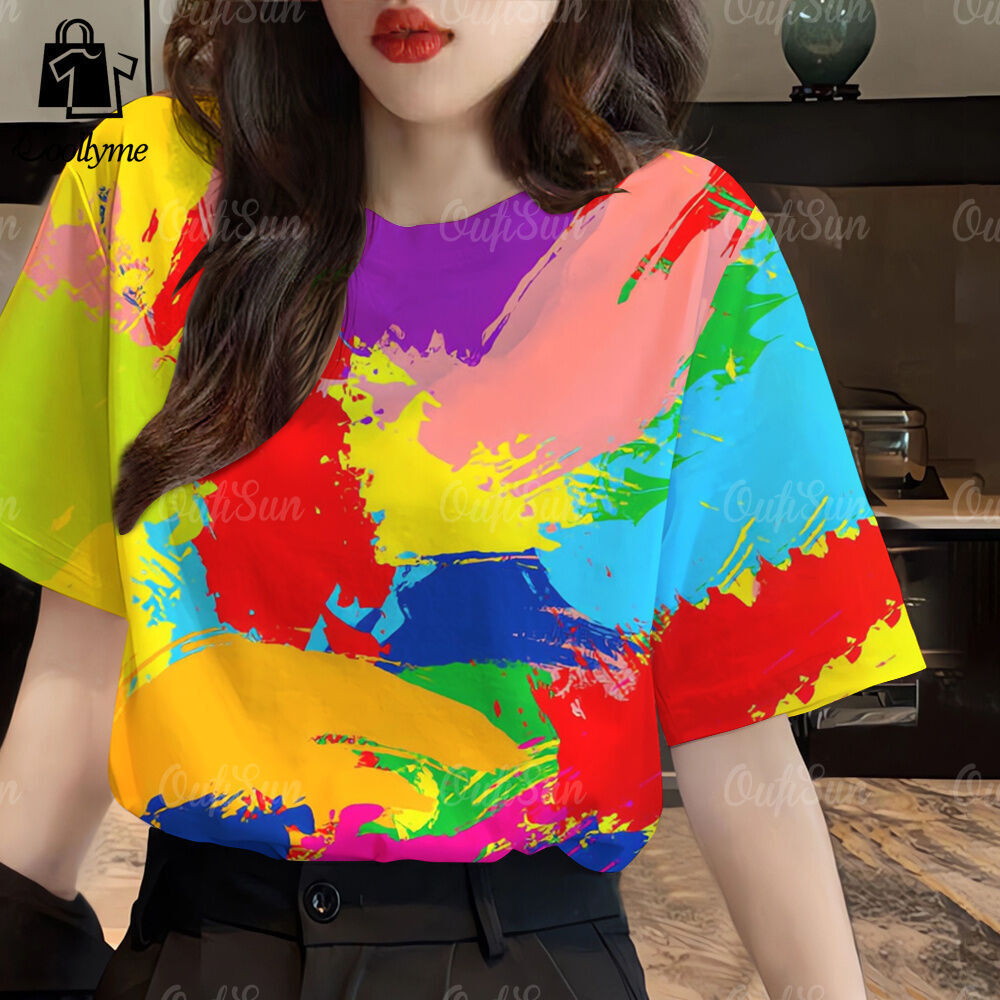 Áo thun in họa tiết dành cho ngày Songkran, thiết kế mới, thoải mái và thoáng khí.