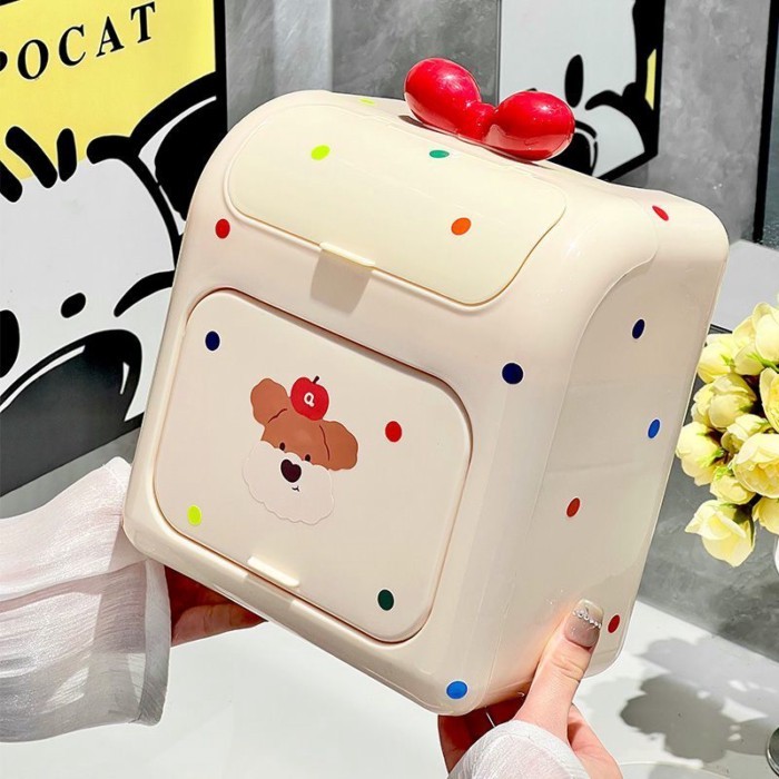 Phim Hoạt Hình Treo Tường Hộp Khăn Giấy Không Đục Lỗ Kệ Chống Thấm Nước Cuộn Vệ Sinh Hộp Giấy Vệ Sinh Hộp Bảo Quản Giấy