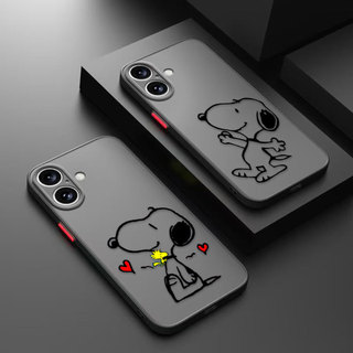 Snoopy Peanuts Dog Matte Phone Case Cho Xiaomi 15T 12 11T 11 10T POCO F4 F5 M3 M4 X3 GT NFC X5 PRO 5G DIY Case Điện Thoại Di Động