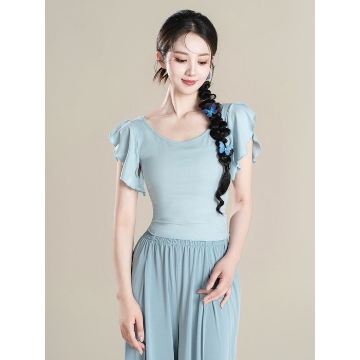 Múa Cổ Điển Khiêu Vũ Hiện Đại Quần Áo Ngắn Tay Áo Cho Nữ Múa Trung Hoa Ballet Cổ Điển Cơ Thể Và