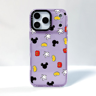 Phim Hoạt Hình Mickey Cử Chỉ Miếng Dán Tương Thích Cho IPhone 12 13 14 15 16 17ProMax 12 13Mini Cover X XR XS Max Silicone Mềm Clear SE 2022 6 7 8 Plus 17AIR Vỏ Chống Sốc